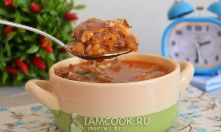 Рецепт суп харчо из баранины
