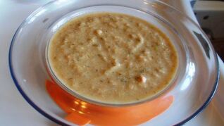 Детский суп-пюре из кижуча с зеленью