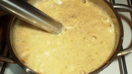 детский суп-пюре из кижуча с зеленью