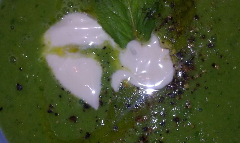 Рецепт горохово-мятный суп-пюре