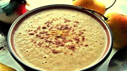 грушевый суп-пюре со сливками