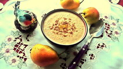 грушевый суп-пюре со сливками