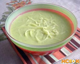 Кабачковый суп пюре