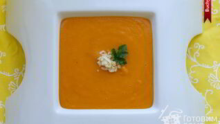 Морковный суп-пюре с овсянкой