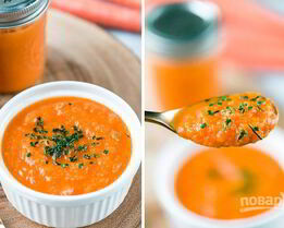 Морковный суп-пюре в мультиварке