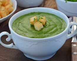 Рисовый суп-пюре со шпинатом