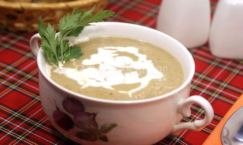 Рецепт сливочный суп-пюре из цуккини