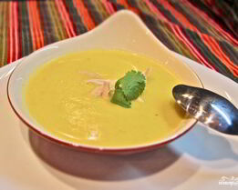 Сливочный суп-пюре с курицей