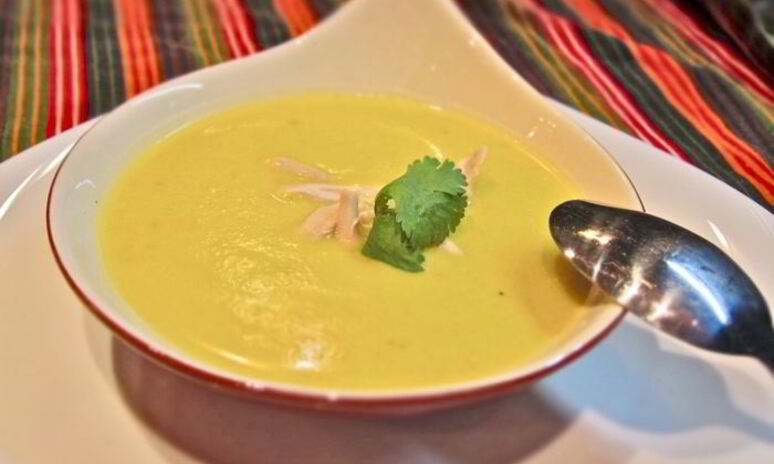 Рецепт сливочный суп-пюре с курицей