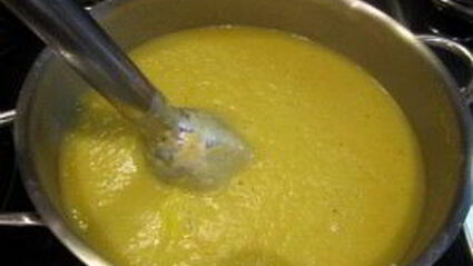 сливочный суп-пюре с курицей