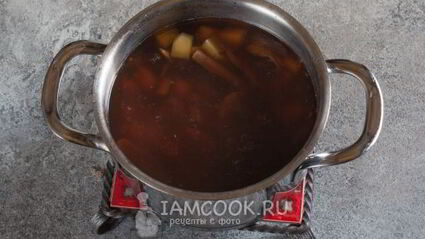 суп-пюре грибной из сушеных грибов