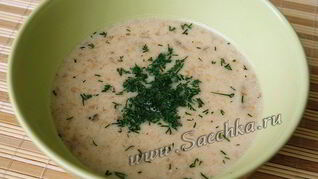 Суп-пюре грибной