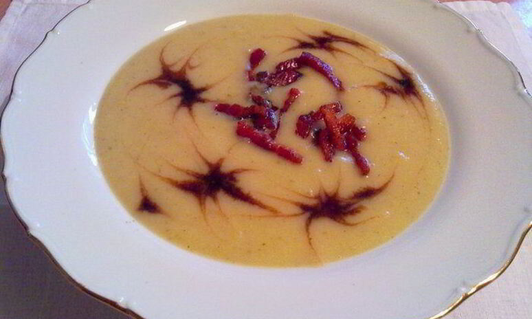 Рецепт суп-пюре из айвы с бальзамическим уксусом