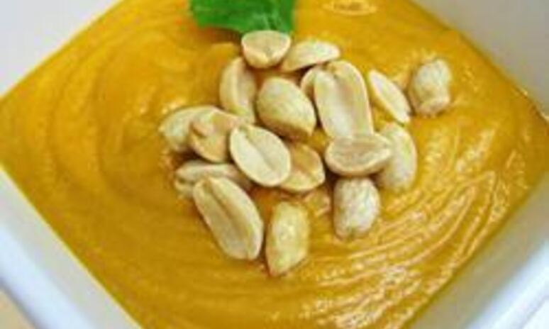 Рецепт суп-пюре из батата и арахиса
