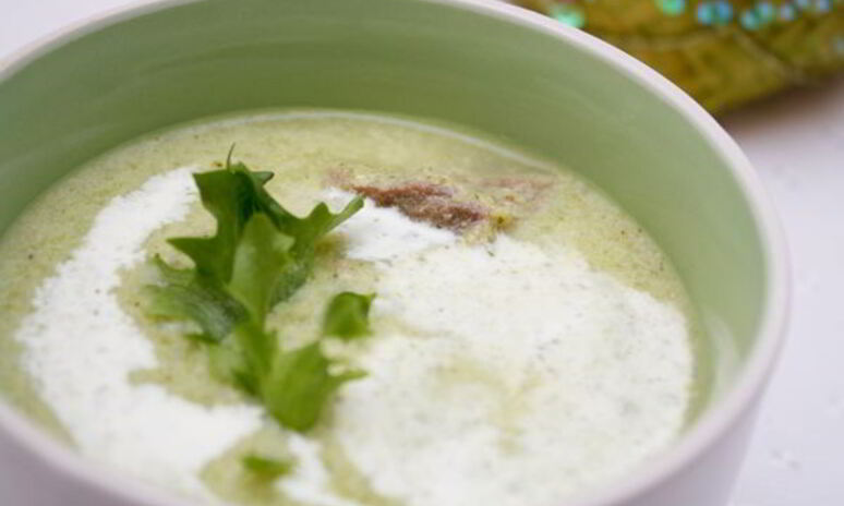 Рецепт суп-пюре из брокколи и зеленой фасоли