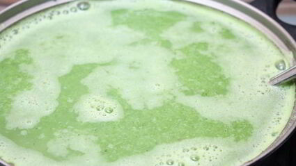 суп-пюре из брокколи и зеленой фасоли