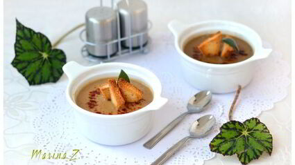 суп-пюре из чечевицы и золотистых овощей