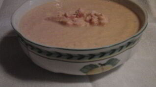 Суп-пюре из красной рыбки