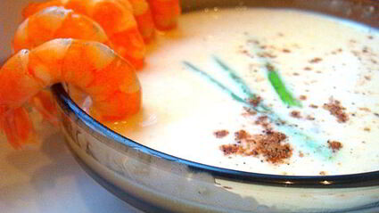 суп-пюре из креветок гурман