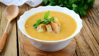 Суп-пюре из лука-порея