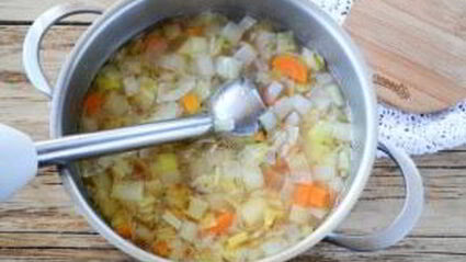 суп-пюре из лука-порея