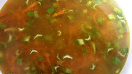 суп пюре из стеблей сельдерея