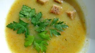 Суп-пюре из цветной капусты и брокколи