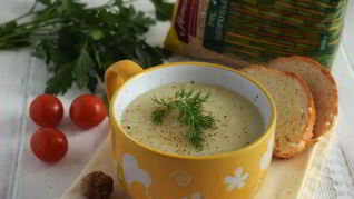 Суп-пюре из цветной капусты с рисом