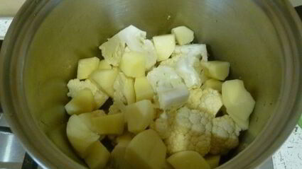 суп-пюре из цветной капусты с рисом