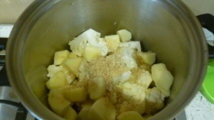 суп-пюре из цветной капусты с рисом