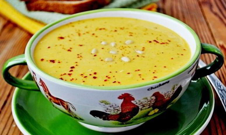 Рецепт суп-пюре из тыквы с тахиной