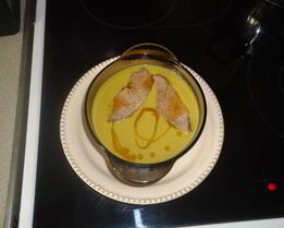 Суп-пюре из зеленого горошка с яблоками