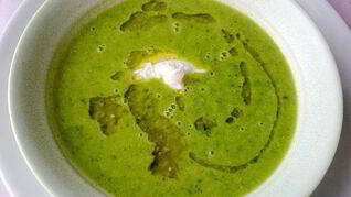 Суп-пюре Мятный горошек