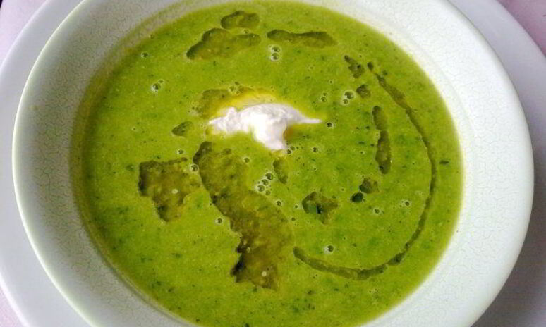 Рецепт суп-пюре мятный горошек