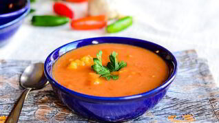 Суп-пюре овощной со сливками