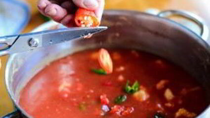 суп-пюре овощной со сливками