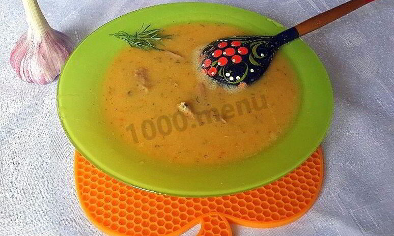 Рецепт суп-пюре с чечевицей