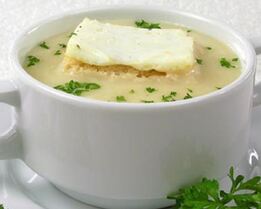 Суп-пюре с чесноком