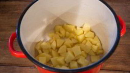 суп-пюре с копченой курицей