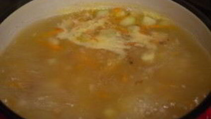 суп-пюре с копченой курицей