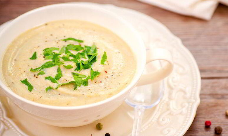 Рецепт суп-пюре с куриной печенкой и цуккини