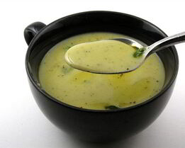 Суп-пюре с овечьим сыром