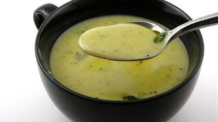 Суп-пюре с овечьим сыром