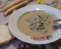 Суп-пюре с перловой крупой