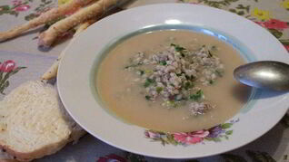 Суп-пюре с перловой крупой