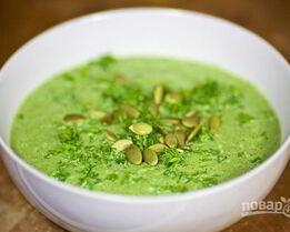 Суп-пюре со шпинатом