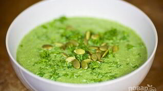 Суп-пюре со шпинатом