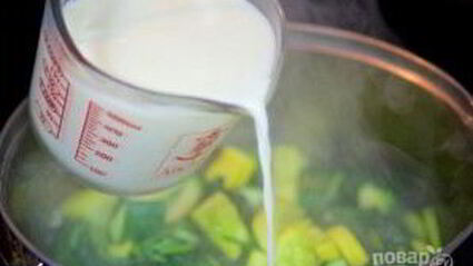 суп-пюре со шпинатом