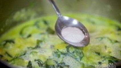 суп-пюре со шпинатом