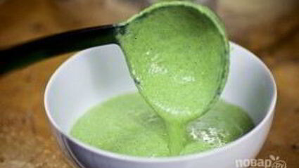 суп-пюре со шпинатом